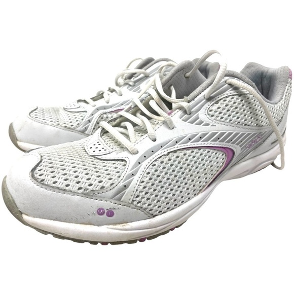 Ryka Dash 2 Walking Run Athletic Sneakers Pink & White  Super Clean Leather 9M - Picture 1 of 10